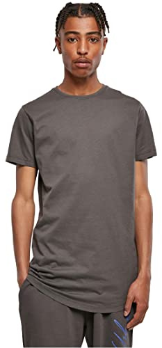Urban Classics Herren Shaped Long Tee T-Shirt, darkshadow, XS