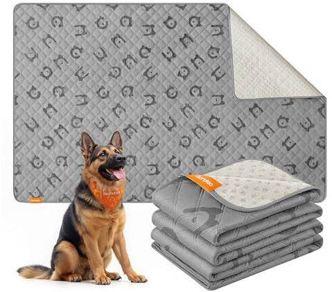 Feandrea Coperta per Cani Impermeabile di Taglia Grande, 208 x 132 cm, Copridivano per Cani Lavabile in Lavatrice, Copertura per Divano per Animali, Antiscivolo, Trapuntato, Grigio Tortora PPB027G01