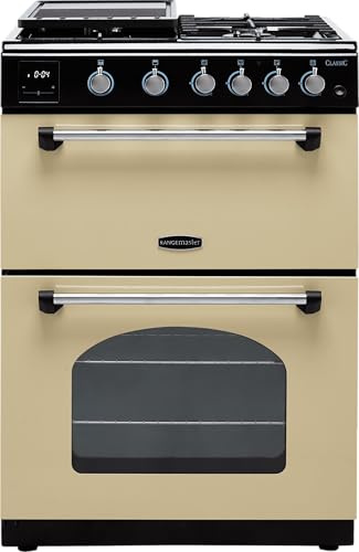 Rangemaster Classic 60 60cm Gas Cooker - Cream/Chrome - A+/A Rated