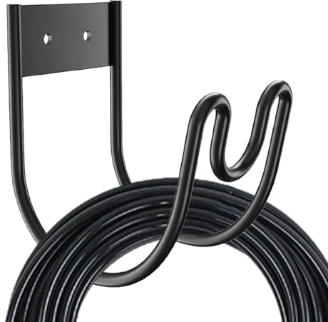 Colgadora de tuberías - soporte al aire libre, almacenamiento de mangueras | Solución duradera montada en la pared para sujetar tubos flexibles que soportan herramientas de limpieza al aire libre alre