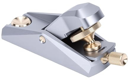 Ycauty Piano di blocco a basso angolo |Pialla a mano a 33 gradi per la lavorazione del legno e la produzione di modelli in miniatura e pelle |Argento