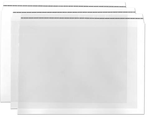 Durchsichtige Briefumschläge in DIN C4-25 Stück - Haftklebung - glasklare Post-Umschläge aus Transparentfolie - 32,4 x 22,9 cm - ideal für Werbung, Einladungen und Präsente - von GUSTAV NEUSER