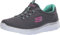 Skechers Damen Summits Sneaker, Grey Anthracite Green, 37 EU