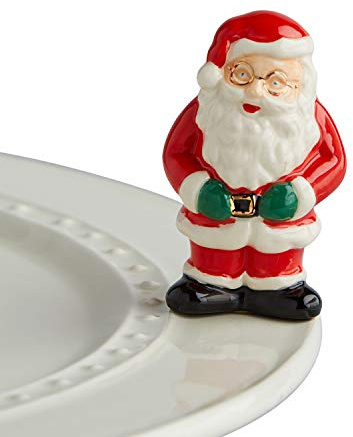 Nora Fleming Father Christmas (Santa Claus) - Hand-Painted Ceramic Christmas Decor - Winter Minis for The Home and Office