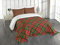 ABAKUHAUS Kariert Tagesdecke Set, Irish Tartan Weihnachten, Set mit Kissenbezügen Waschbar, für Einzelbetten 170 x 220 cm, Smaragdgrün Gelb