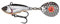 Savage Gear Fat Tail Spin sinkend - Jig Spinner, Größe/Gewicht: 6.5cm / 12.5g, Dirty Silver, 1 Stück