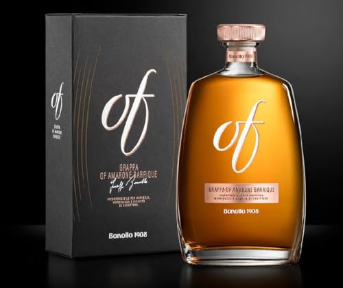 Grappa OF di Amarone Barrique Bonollo Nuova Confezione 70 cl, 42%