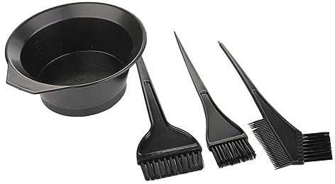 CALLARON 4sets Pettine Per Tinta e Ciotola Per Strumenti in Plastica Lavabili e Riutilizzabili Di Accessori Per Da Te e Dei