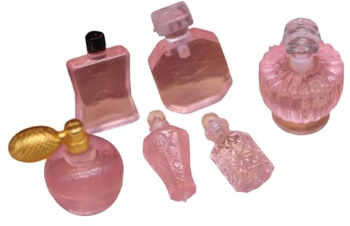 Pequeña colección de botellas perfumadas para casa de muñecas, juego de simulación, artesanía de resina, mejora la imaginación y las habilidades sociales, casas de muñecas coleccionables, miniaturas