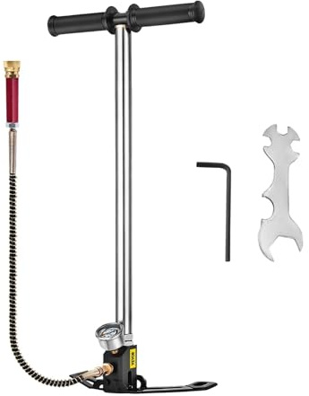 Pompa PCP a 3 stadi + manometro 4500PSI Pneumatico Kayak Ball Pistola ad aria compressa Staffa di riempimento Pompa manuale ad alta pressione