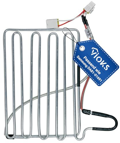 VIOKS Abtauheizung 230V 110W Ersatz für Samsung Abtauheizung DA8101691A - Heizelement für Kühlschrank Samsung