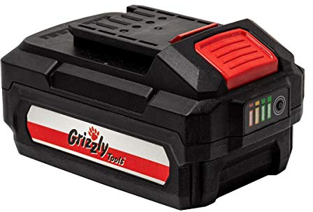 Grizzly Tools Akku 20V, 4,0 Ah langlebiger Lithium Ionen Ersatzakku