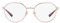 Vogue Eyewear Damen Vo4209 Runde Korrekturbrillenrahmen, Oberes Violett/Hellgold/Demo Objektiv