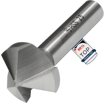 AM-Zerspanungstechnik Svasatore in metallo, 8,3 x 120°, svasatore conico HSS, per sbavatura, 120°, 8,3 mm