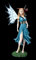Elfen Figur - Kalia mit Drache auf Schulter | Fantasy Statue Fairy