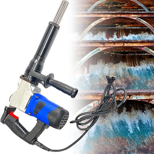 Oiyekntd Electric Needle Scaler, 1100W High-Power Pistol Grip Needle Derusting Gun, Industrial Grade HandHeld Needle Scaler for Removal of Rust, Weld Slag and Paint