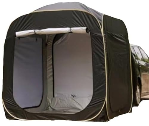 FUJIUM Auto Zelt Camping 2000mm Wasserdicht für Tesla Model Y 2021-2023, Heckzelt mit Heckklappe, Schwarz