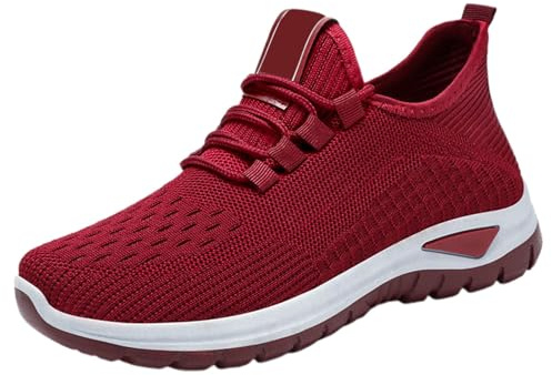 Baskets noires pour femme - Chaussures d'été confortables et légères - Chaussures de jogging - Fitness - Trekking - Chaussures de tennis - Chaussures de course - Chaussures de sport respirantes