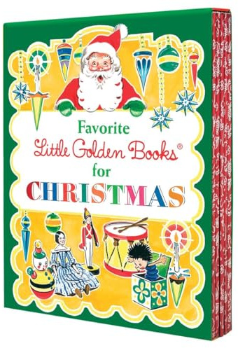 Favorite Little Golden Books for Christmas: The Animals' Christmas Eve; The Christmas Story; The Little Christmas Elf; The Night Before Christmas; The Poky Little Puppy's First Christmas