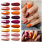 Vishine UV Gel Nagellack 12 Gel Nail Polish Set, Orange Base Coat & Matte Glossy Top Coats Nail Art Kit unter Lampe Geheilt, Soak Off UV LED Gel für Nägel Maniküre Design für Nagelstudio DIY 8ml