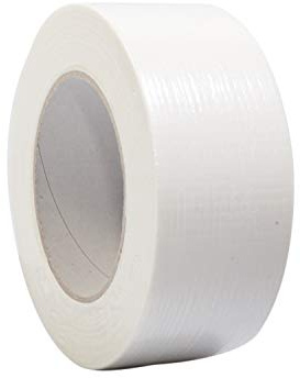 selmundo Premium Gewebeband | Panzertape | Panzerband | Klebeband | Gaffa Tape | 50mm x 50m, weiß, schwarz, silber, Farbe:weiß