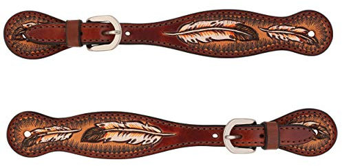 Weaver Leather Unisex – Erwachsene Coco Feather Damen S/Strap Sporenriemen, Kokosfedern, Average Horse