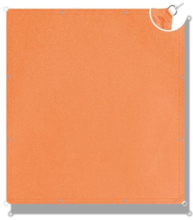 Toldo Vela De Sombra Impermeable Rectangular 120x150cm Toldo Vela Sombra Tela Protección Solar Resistente Velas Sombra Jardin Exterior para Pergola Patio Terraza Jardín －Naranja