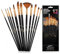 Paint Brush Set for Art, 12 PCS Painting Brushes Nylon Hair Paintbrushes for Acrylic Oil Watercolour Gouache Painting Brushes for Artists Adults Beginner