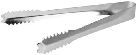 Stainless Steel Ice Tongs 7” Multipurpose Serving Tongs – Durable Rust-Resistant Design for Ice, Sugar & Garnishes – Ideal for Home, Bar & Restaurant Use – 18cm Length x 2cm Width - Pack of 1