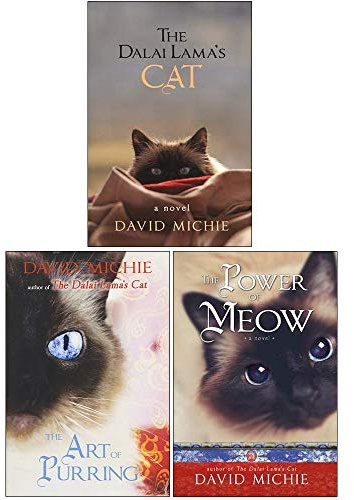 David Michie The Dalai Lamas Cat 3 Books Bundle Collection (The Dalai Lama's Cat, The Art of Purring, The Power of Meow)