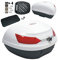 Top Case Motorrad Rückenlehne Top Box Koffer Motorrad Scooter Quad 48 L Weiss