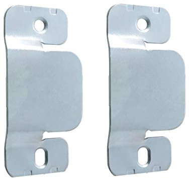 Just Accessories® Soporte de montaje oculto empotrado con hebilla para colgar cabecero de cama, conector de muebles, accesorios de montaje en pared de metal para colgar marcos de espejos (4 pares)