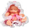 Trendario Babypuppe - Mini Spielzeugpuppe für Kinder - Puppe mit Stoffwindel Junge und Mädchen - Spielzeug Baby in Kugel (Mädchen)