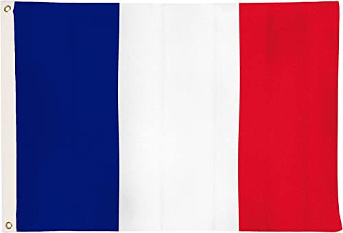 Aricona Frankreich Flagge 250x150cm groß - wetterbeständige Fahne mit Messingösen, 100% Polyester, robuste Doppelnaht & in lebendigen Farben - ideal für Flaggen-Liebhaber