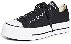Converse Women's Chuck Taylor All Star Lift Sneakers, Black/White/White, 7 Medium US
