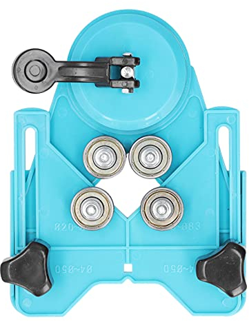 Drilling Locator, 4-83mm / 0.16-3.27in Adjustable Drill Bit Hole Saw Guide with Vacuum Base Sucker for Tile Glass Marble