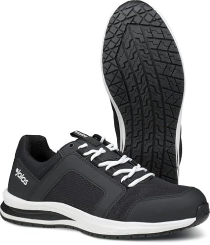 Jalas Tempus 5618 Chaussures de sécurité pour homme - Embout en acier S1 antistatique et antidérapant avec un excellent confort, Noir , 41 EU