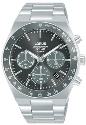 Lorus Herren Uhr Chronograph Quarz Edelstahlgehäuse RZ519AX9