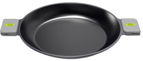 BRA COOKWARE Life Ceramic Nonstick Paella Pan | 14 Inch Recycled Aluminum Spanish Paellera | Ceramic Nonstick Wide Skillet | Oven Safe 425°F | PFOA Free Spanish Paella Skillet | All Cooktops