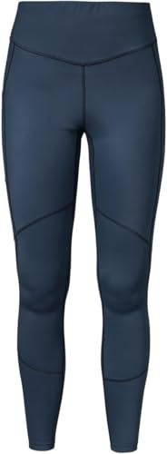 Schöffel Damen Tights Vikan L, Wanderleggings mit 4-Wege-Stretch für uneingeschränkte Bewegungsfreiheit, Outdoor Hose mit elastischem Bund und Oberschenkeltasche, Navy Blazer, 40