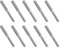 10x 80mm Double End Threaded Stud Screw Bolts 304 Stainless Steel Reduction Thread Adapter for Structural Columns Fasteners (M0 to M12)
