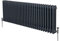 Traditional 3 Column Radiator 600mm x 1462mm Modern Central Heating Heater Matt Anthracite Grey Carbon Steel Horizontal Wall Mounted Kitchen Living Room Bathroom Cleaning Brush Fixing Kit & Brackets