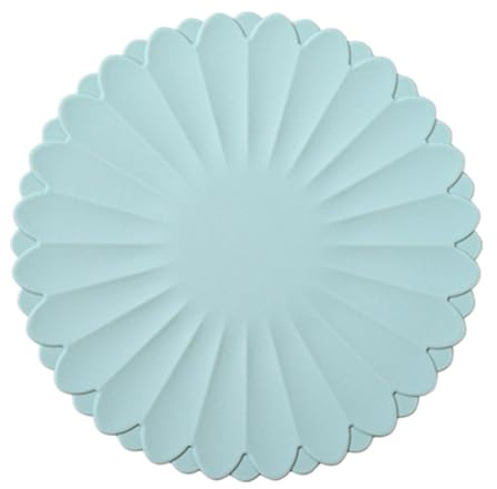 Salvamanteles de silicona resistentes al calor, soporte antideslizante para encimeras de cocina y mesas de comedor, almohadilla reutilizable para ollas, apto para lavavajillas (azul cielo marino