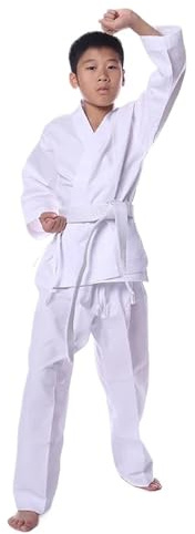 Ayztantine Taekwondo sportkläder karate kostymer för barn sportträning vuxen karate kostym för vuxna (160)