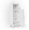 Vicco Midischrank Fynn, Badmöbel, Weiß Hochglanz, 30 x 95 cm