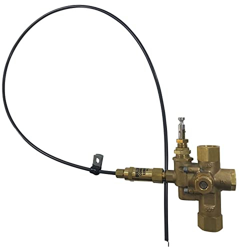 1/2 NPT Combination Pilot, Unloader, Check Valve plus Throttle Control Cable for 6.5HP Gas air Compressors and Below (140-175 PSI, 36 Throttle Control Cable & Unloader Valve)