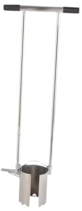 Colcolo Plantadora de bulbos de Mango Largo, Resistente, para trasplantar césped, Manual, Herramienta de jardinería para desmalezar y Plantar, Diámetro del Agujero