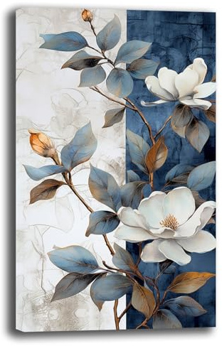 Quadri Moderni Soggiorno Verticale FIORI Quadro moderno FIORE da Parete grande XXL Stampa su tela Canvas Decorazione Murale muro Arredo Camera da letto Cucina (3, 40x70 cm, Canvas intelaiato)