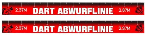 Dart Throw Line Marker-Adesivo Per Linea Dart Toe A 2 Pezzi Set Con Nastro Autoadesivo Riposizionabile | Per Giochi Di Freccette Per Dardo Per Acciaio E Punta Morbida Freccette In Bar,