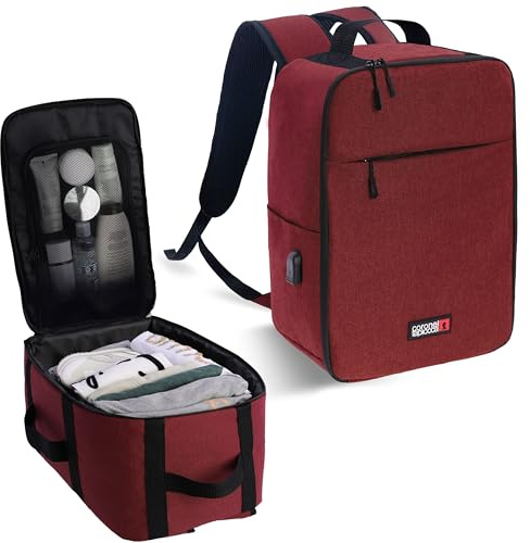 Coronel Tapioca - Mochila viaje cabina avion 40x20x25 - Mochila ryanair 40x20x25 - Mochila cabina de viaje - Adaptada para cualquier viaje y aerolínea